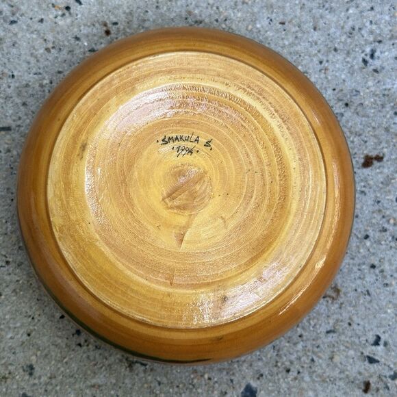 Painted Folk Art Wood Box Moscow 1994 Vintage Mockba Signed Smakula Sveta Russia - Picture 5 of 16